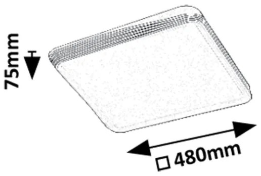 Rabalux 71166 - LED stropné svietidlo DRUZOR LED/40W/230V 3000K