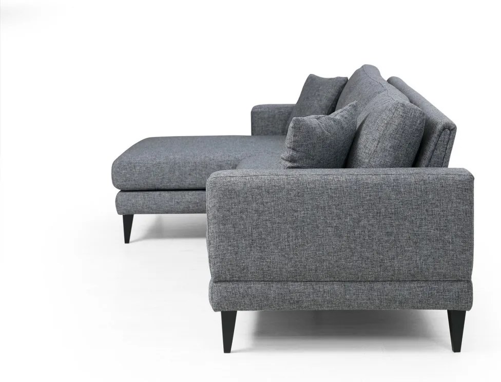 Rohová pohovka Nordica tmavosivá ľavá