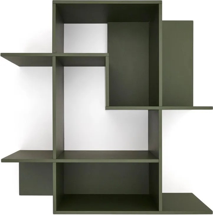 Zelený modulárny policový systém 80x80x25 cm Ina – Kave Home