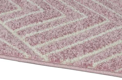 Koberce Breno Kusový koberec PORTLAND 58/RT4R, ružová, viacfarebná,120 x 170 cm