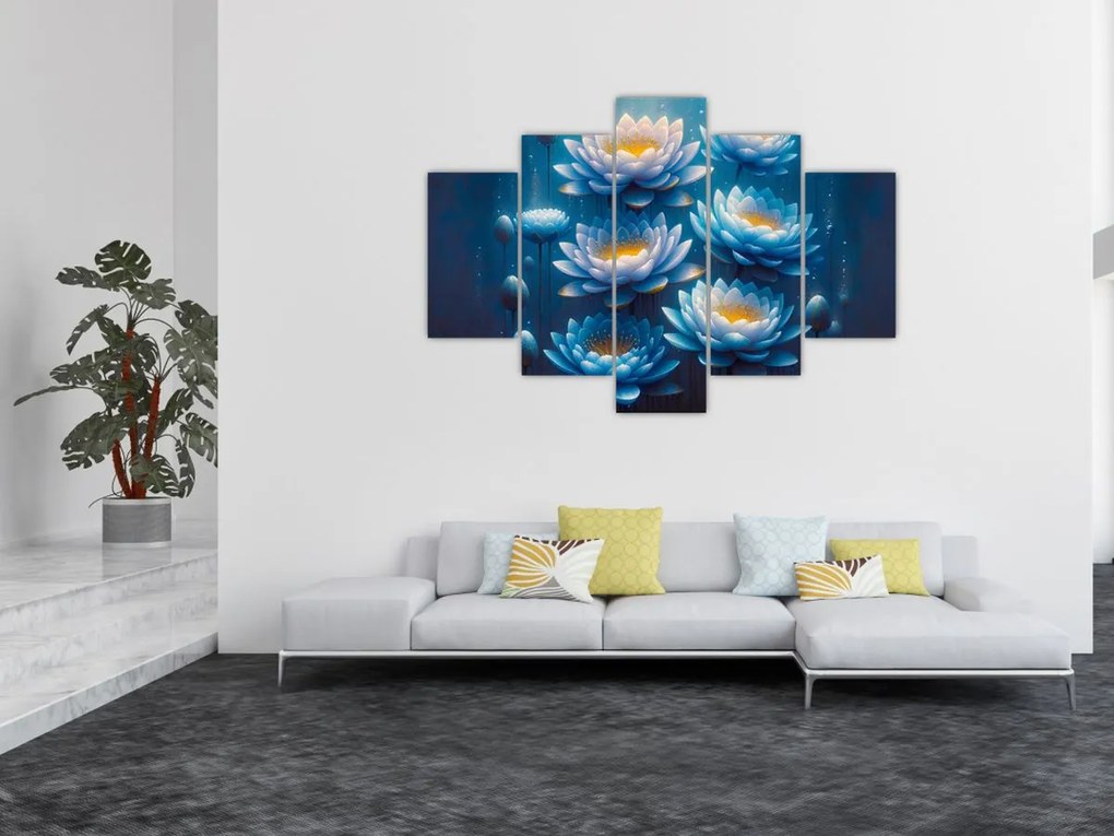 Obraz - Lekná pod hladinou (150x105 cm)
