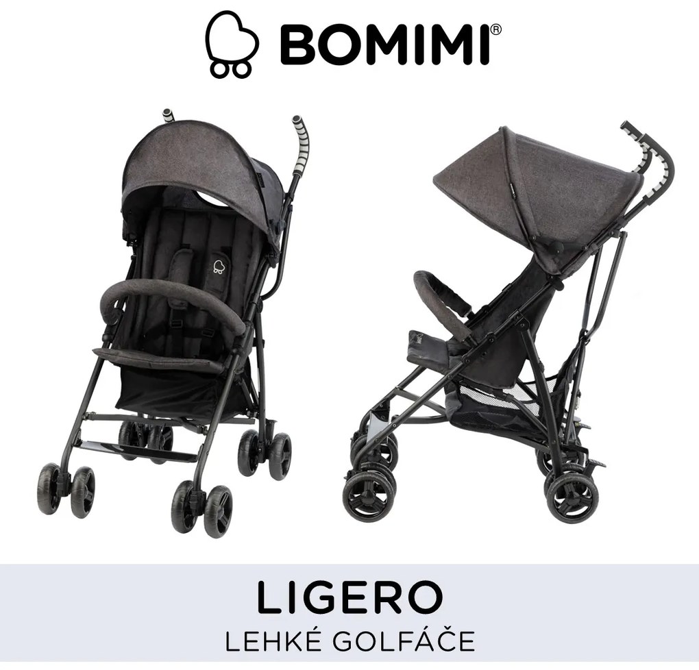 Bomimi LIGERO golfky (6m-15kg) ANTHRACITE melange