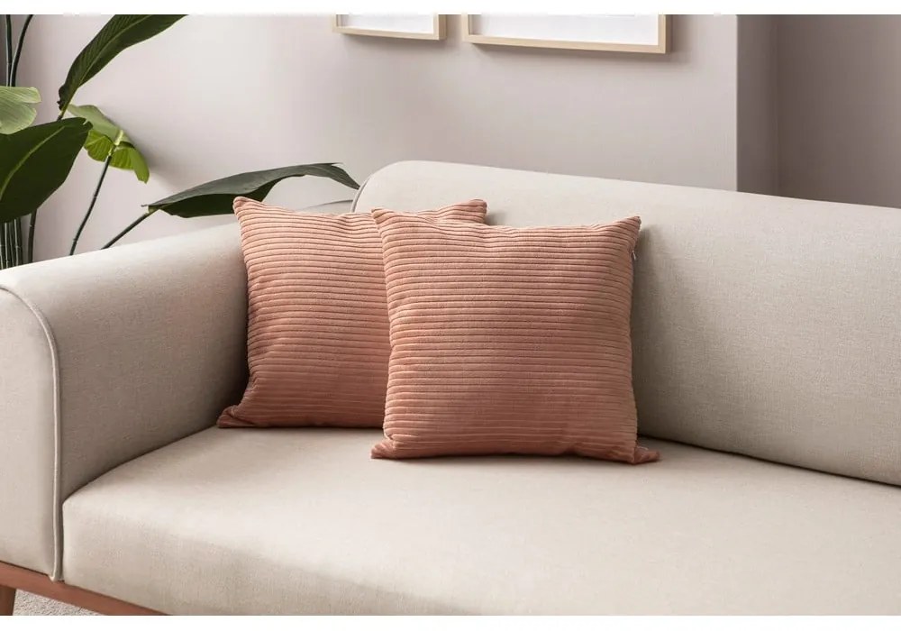 Menčestrové obliečky na vankúše v súprave 2 ks 43x43 cm – Mioli Decor