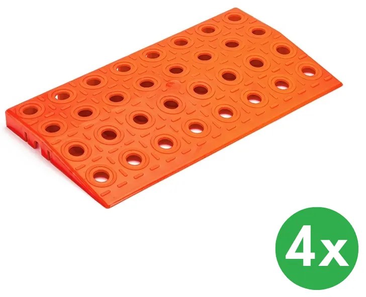 Rovný nájazd GripTil, 4 ks, oranžový