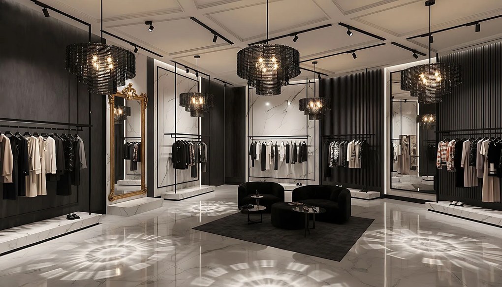 Toolight Toolight, závesné stropné svietidlo 62cm, 8xE14, APP1678-8CP, šedá, OSW-09313