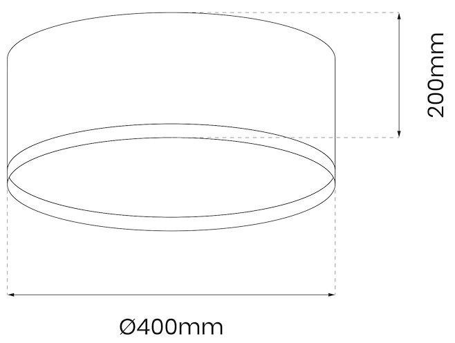 EUlight Stropné LED svietidlo Rondo, 1x LED 18w, 4000k, gr/g