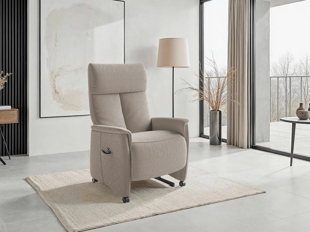 XXXLutz RELAXAČNÉ KRESLO, textil, taupe Sit & More - Online Only obývacie izby - 000144032480