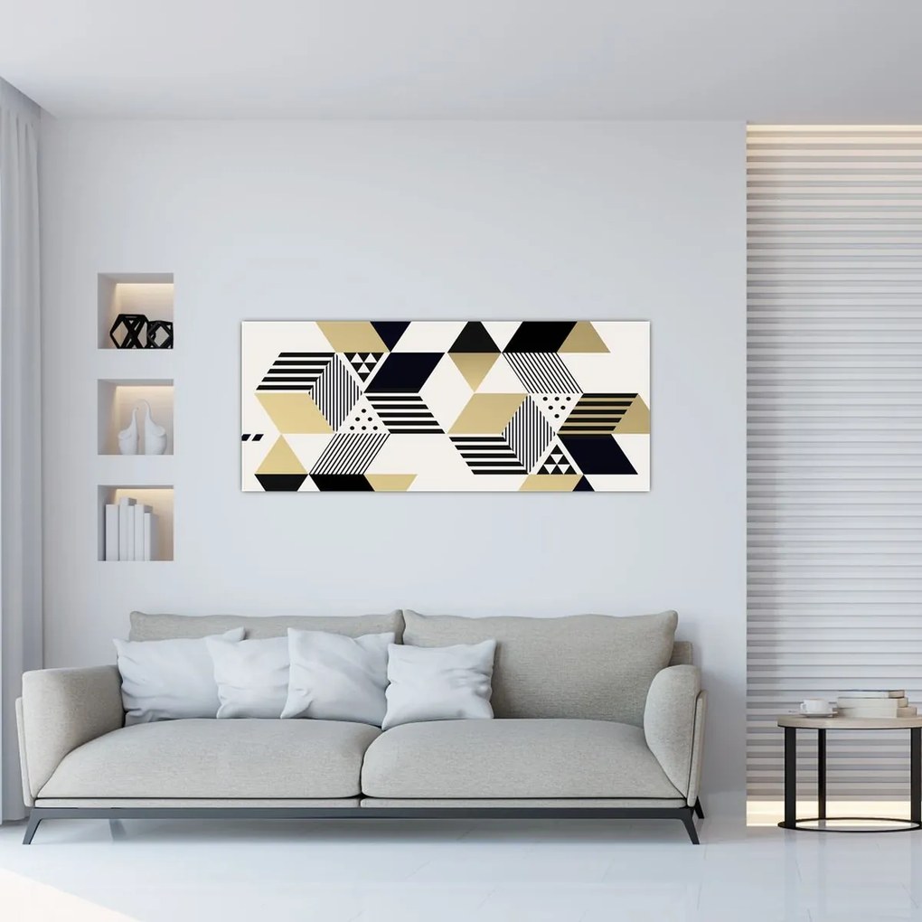 Obraz - Geometrické tvary N⁰1 (120x50 cm)