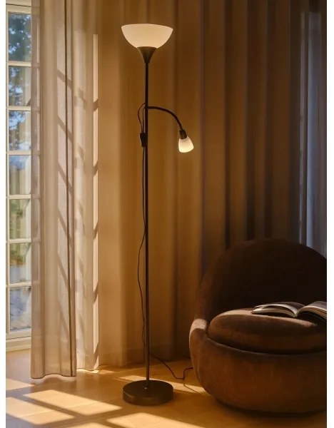 Nordlux - Stojacia lampa LAURIA 1xE27/40W/230V + 1xE14/15W