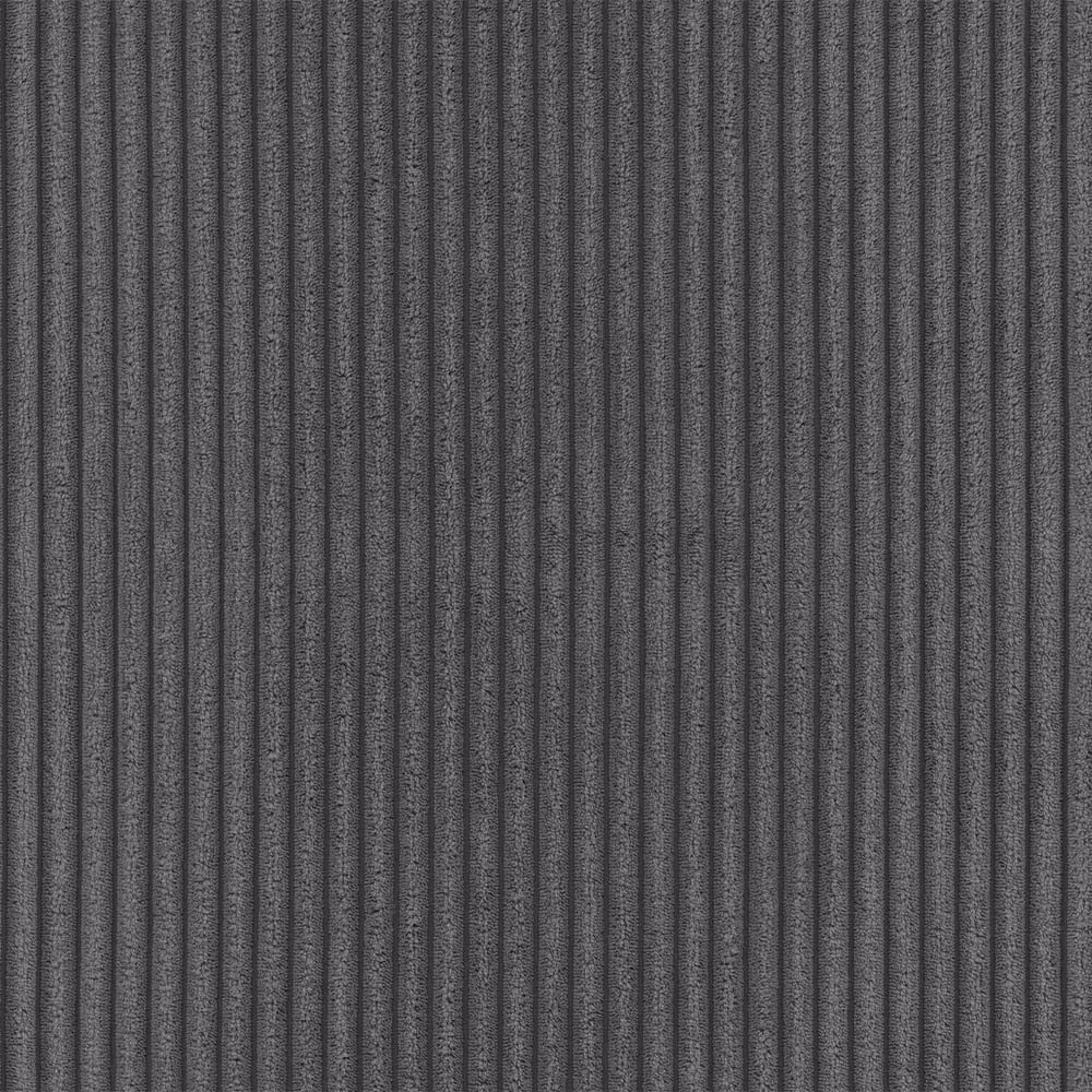 Tmavosivá menčestrová rohová pohovka (ľavý roh/s leňoškou) Merid – Ropez