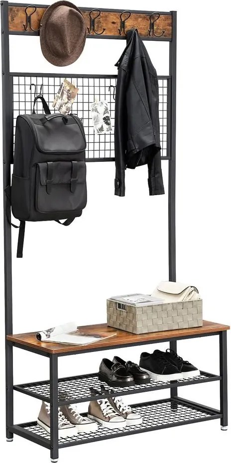 Vešiakový stojan s botníkom VASAGLE HSR46BX