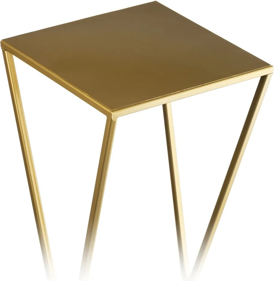 STOJAN NA KVETINÁČ LOFT3 100X24X24 CM ZLATÁ