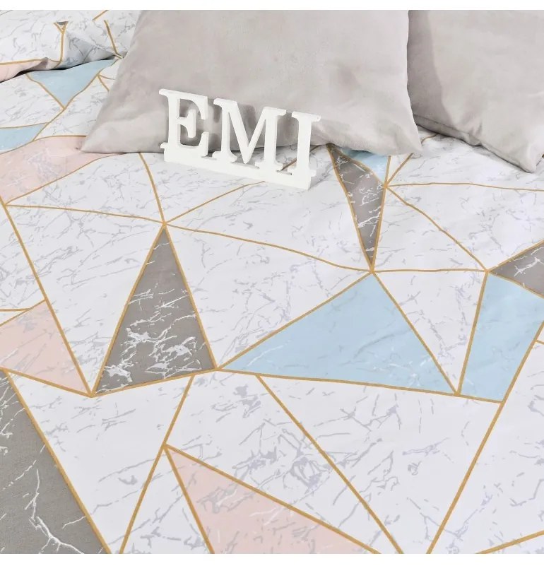 Obliečky ZAFER satén EMI, Štandardný set jednolôžko obsahuje 1x 140x200 + 1x 70x90