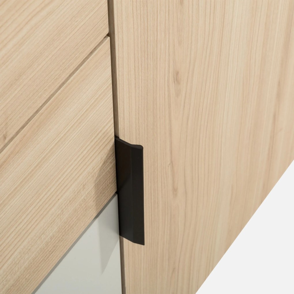 Komoda Ryga 05 145 cm dub Riva/šedá