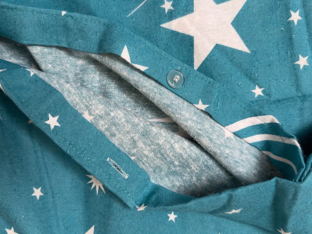 Flanelové obliečky NIGHT SKY tyrkysové Rozmer obliečky: 2 ks 70 x 90 cm | 200 x 220 cm