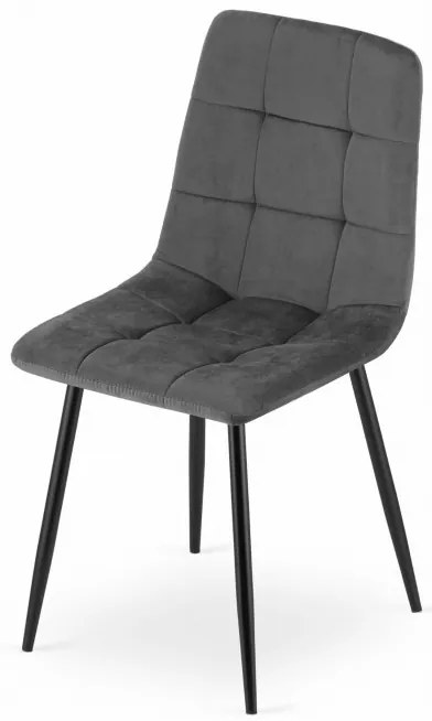 Set jedálenských stoličiek KARA tmavo sivé (4ks)