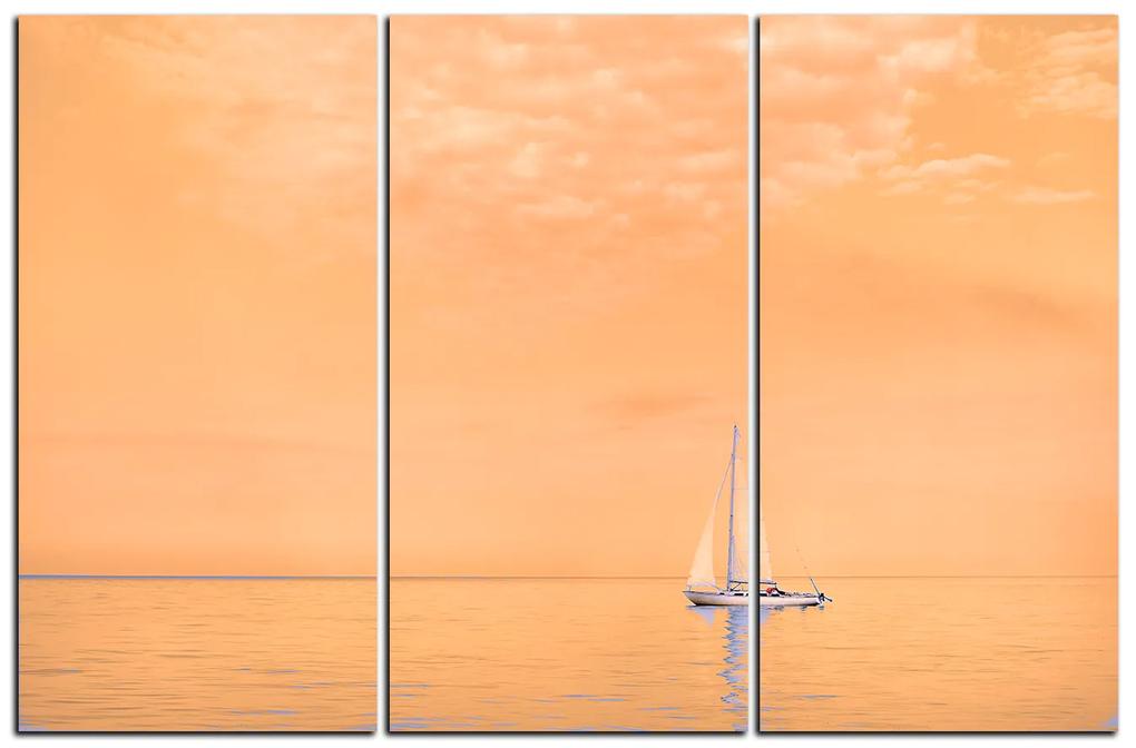 Obraz na plátne - Plachetnica na mori 1248FB (90x60 cm  )