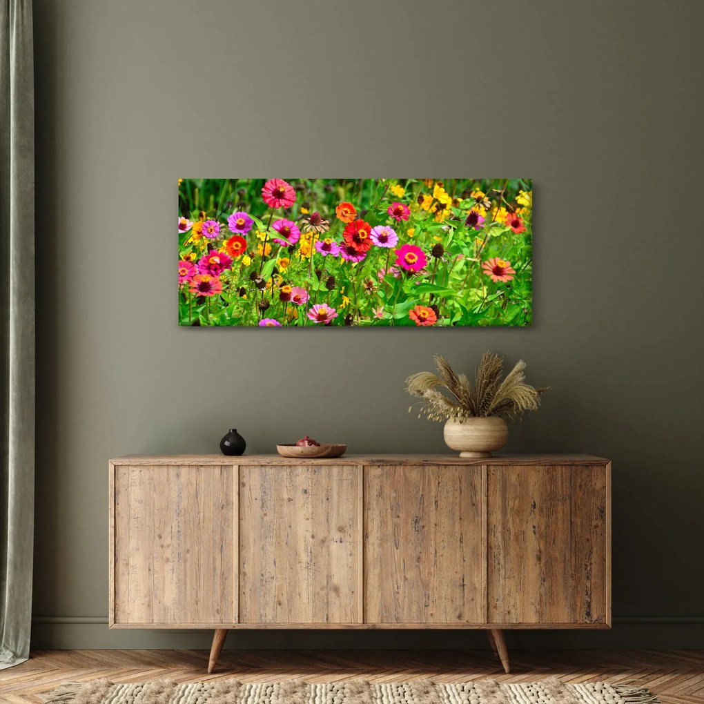 Obraz lúčnych kvetov (120x50 cm)