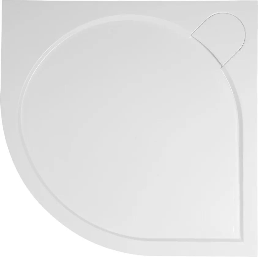 GELCO - ARCA sprchová vanička z litého mramoru, čtvrtkruh, 90x90x3 cm, R550 (PA559)
