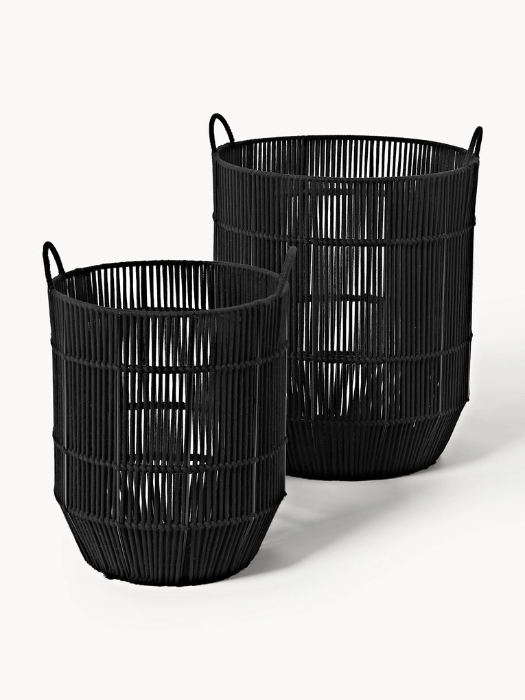 Ručne tkané koše na bielizeň Gabe, 2 ks