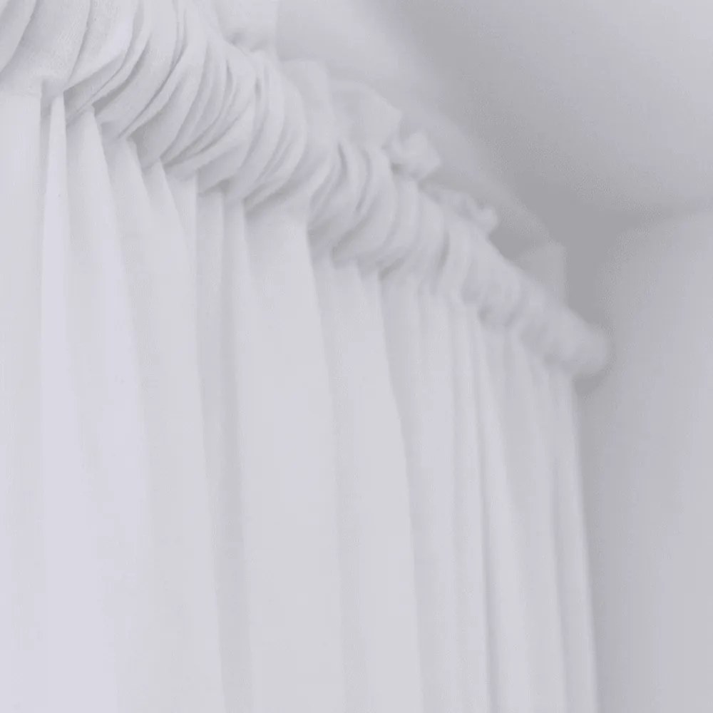 Ľanový záves biela 140/300 cm 300 cm