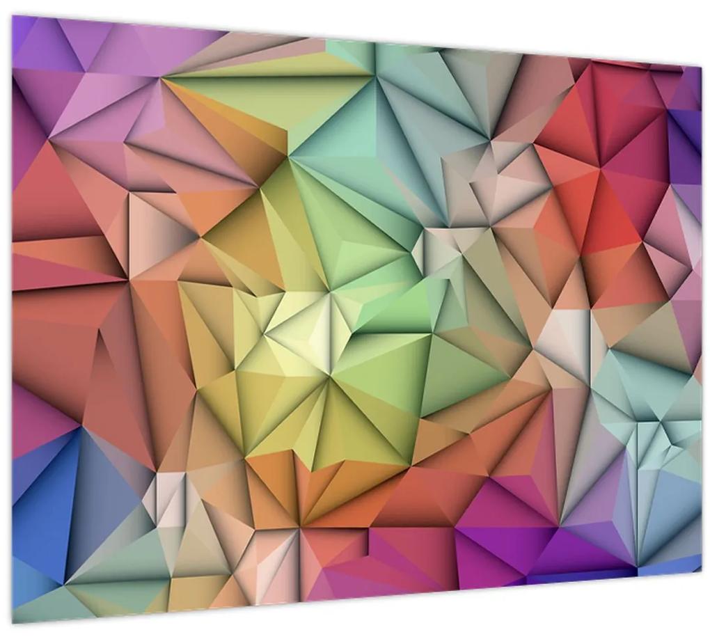 Obraz - Polygonálna abstrakcia (70x50 cm)