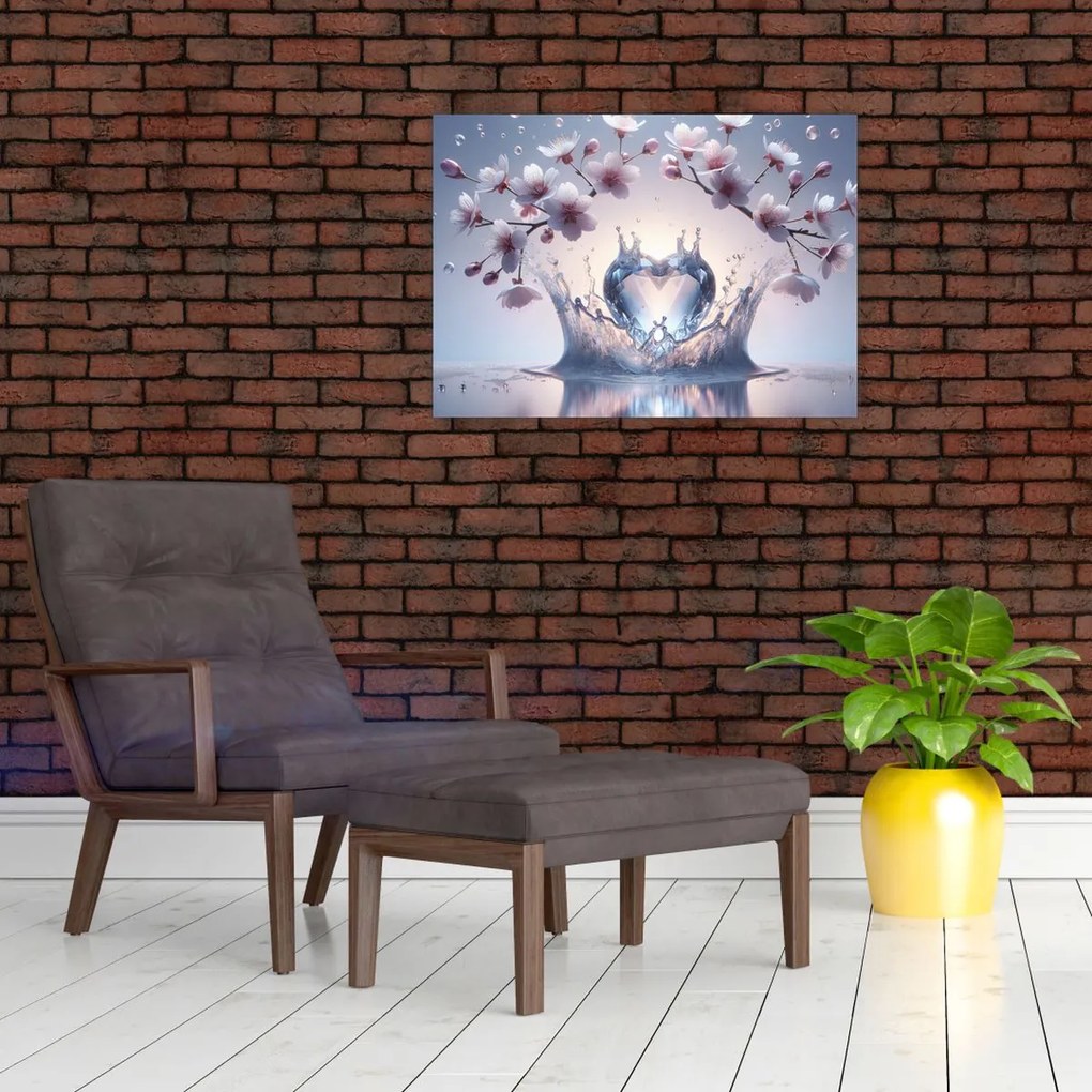 Obraz - Diamantové srdce (70x50 cm)