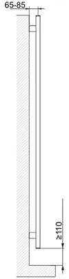 Kúpeľňový radiátor Cordivari Lisa 22 138,5x60 cm
