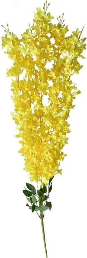 Dekorácia previsnutá kvetina so žltými kvetmi - 6*6*80 cm