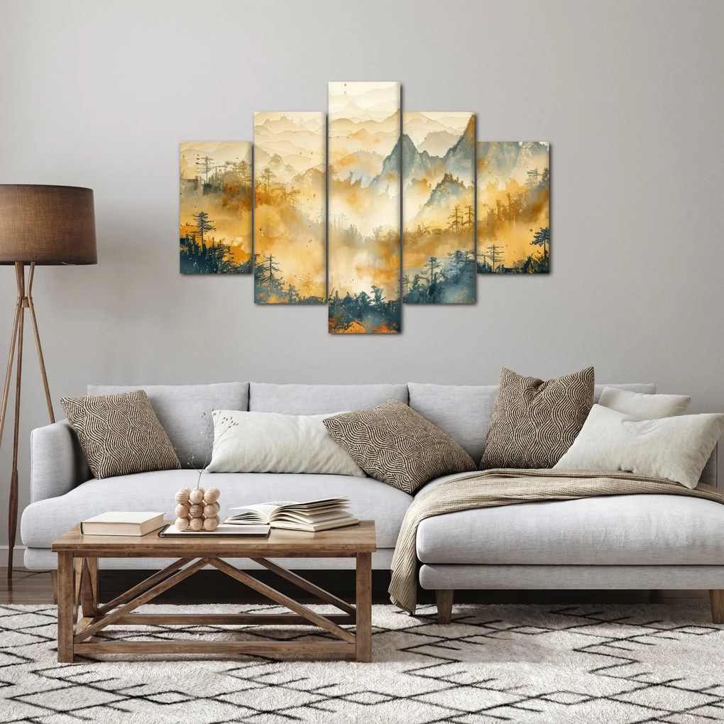 Obraz - Pohorie, akvarel (150x105 cm)
