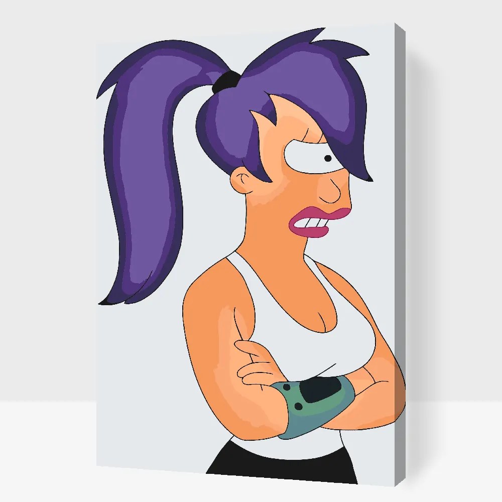 Gario Maľovanie podľa čísel Futurama Leela Rozmery: 80 x 120 cm, Rámovanie: S vnútorným rámom