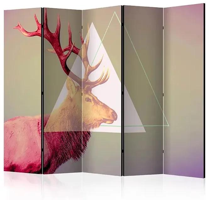 Paraván - deer (graphic pattern) II [Room Dividers]