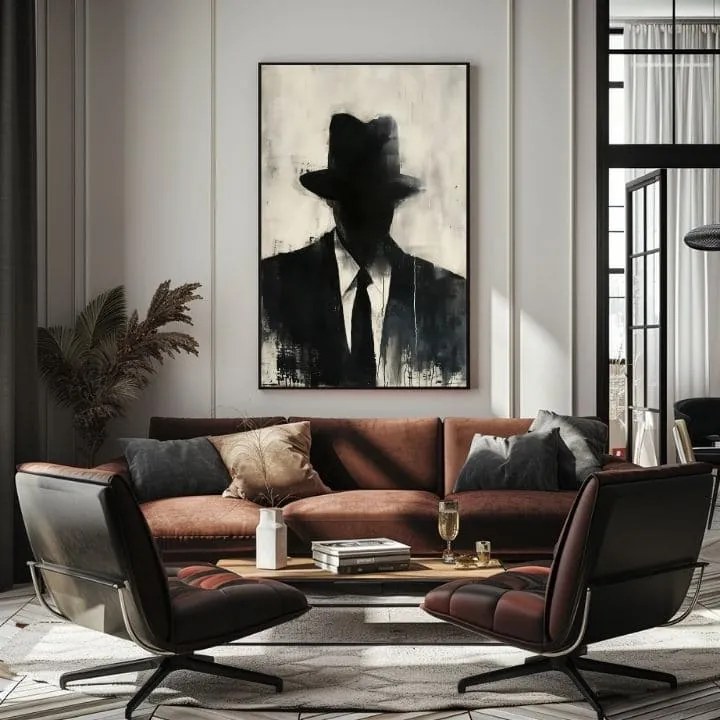 Obraz The Faceless Mobster | Akrylové detaily