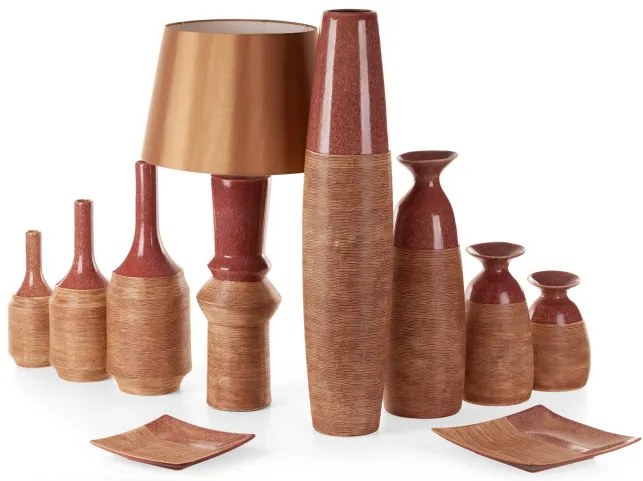 Dekoratívny tanier ELDA 02 červený