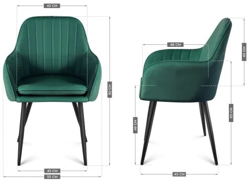 Jedálenská stolička Mark Adler Prince 6.0 Green