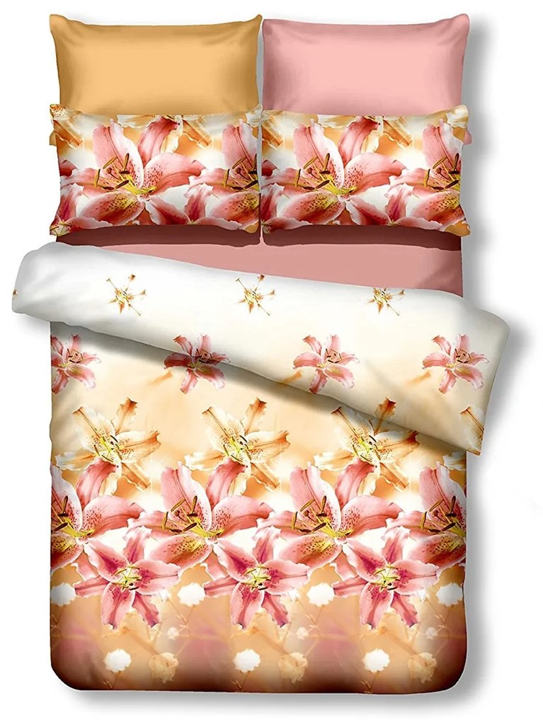Francúzske obliečky z mikrovlákna MONITA krémové Rozmer obliečky: 2 ks 80 x 80 cm | 200 x 220 cm