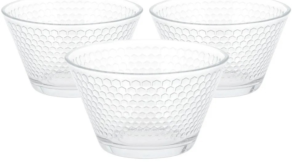 3-dielna sada sklenených misiek Honey