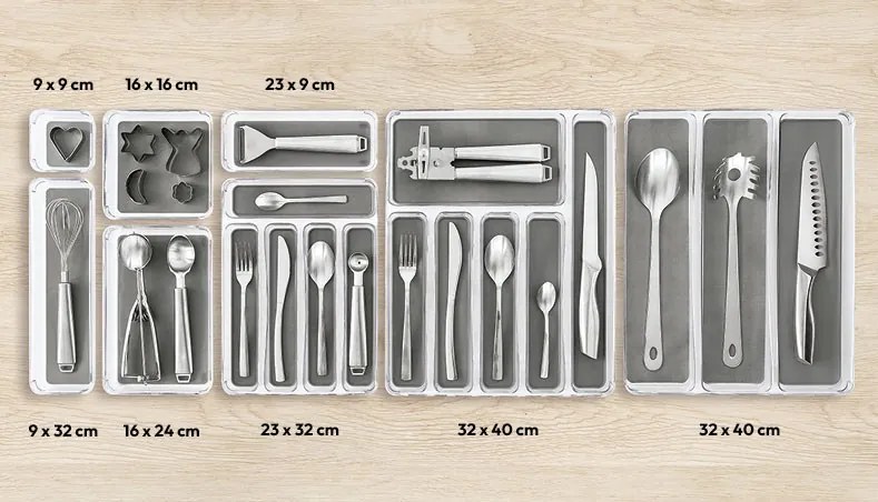 Plastový kuchynský organizér Universal, 32x9 cm