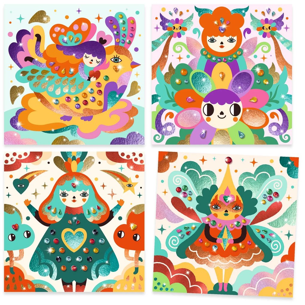 Kreatívna hra s metalickou fóliou a kamienkami - Harmónia