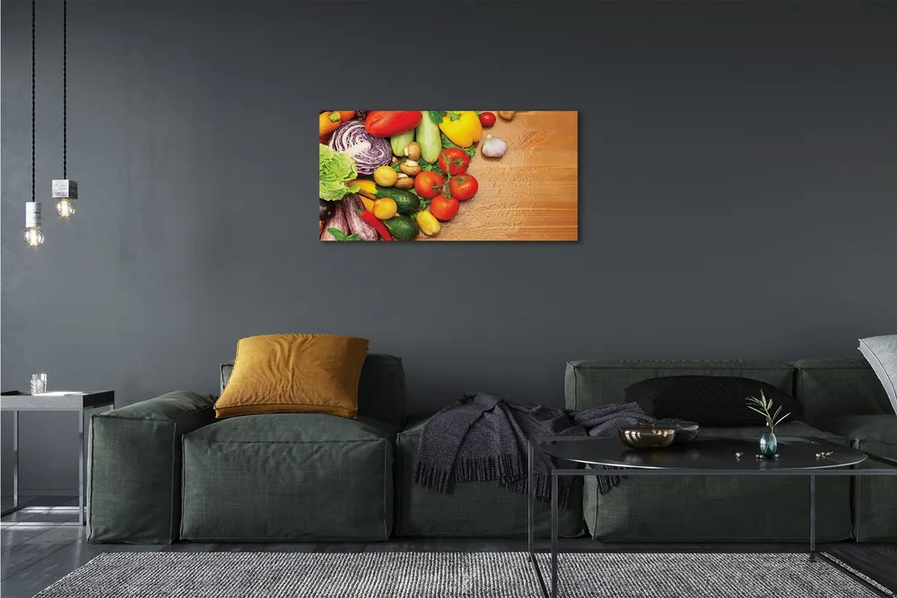Obraz canvas Cesnak huby cuketa 120x60 cm