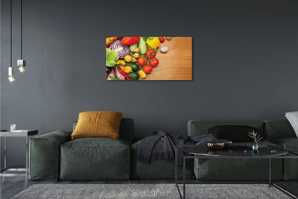 Obraz canvas Cesnak huby cuketa 140x70 cm