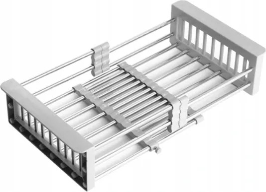 Mexen teleskopický kuchynský odkvapkávač s nastaviteľnou šírkou, šedá - 660730-71