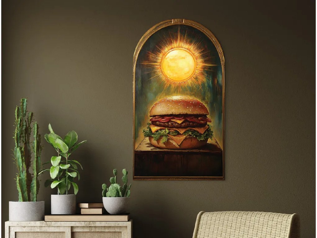 drevko | Obraz na stenu Slávny hamburger 70 x 40 cm