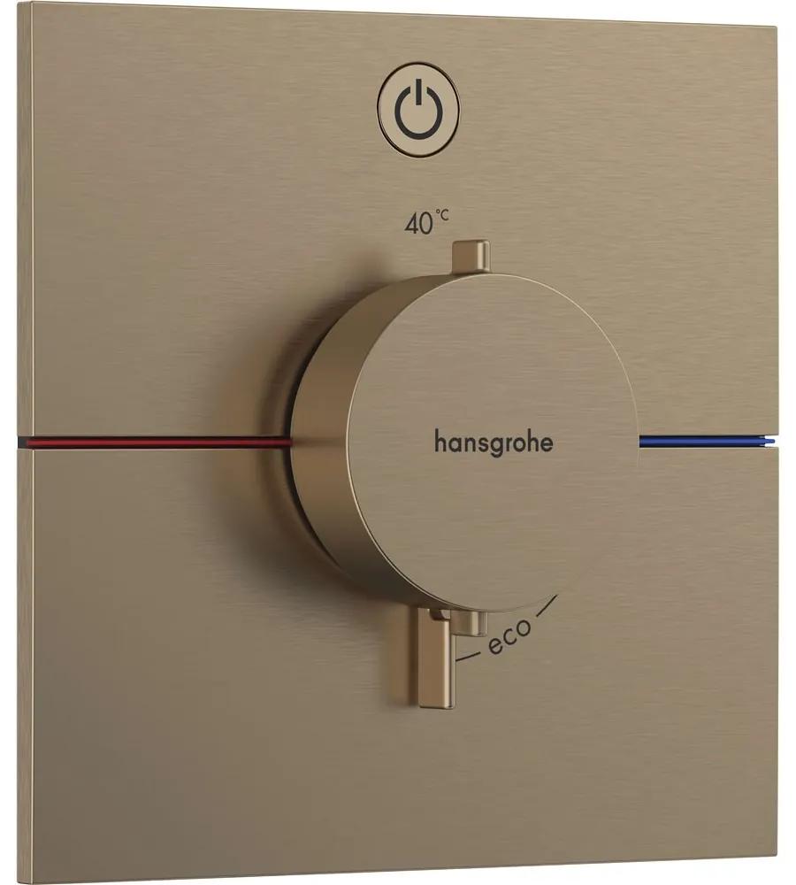 HANSGROHE ShowerSelect Comfort E termostat pod omietku pre 1 spotrebič, kartáčovaný bronz, 15571140