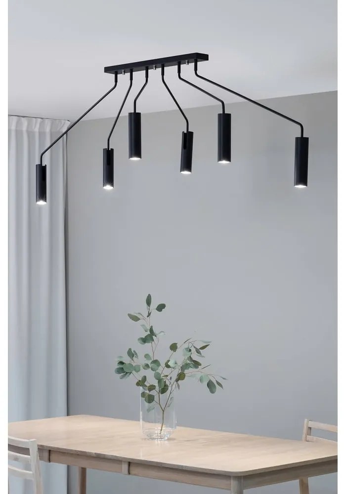 Čierne stropné svietidlo s kovovým tienidlom 192x0 cm Ramus - Markslöjd