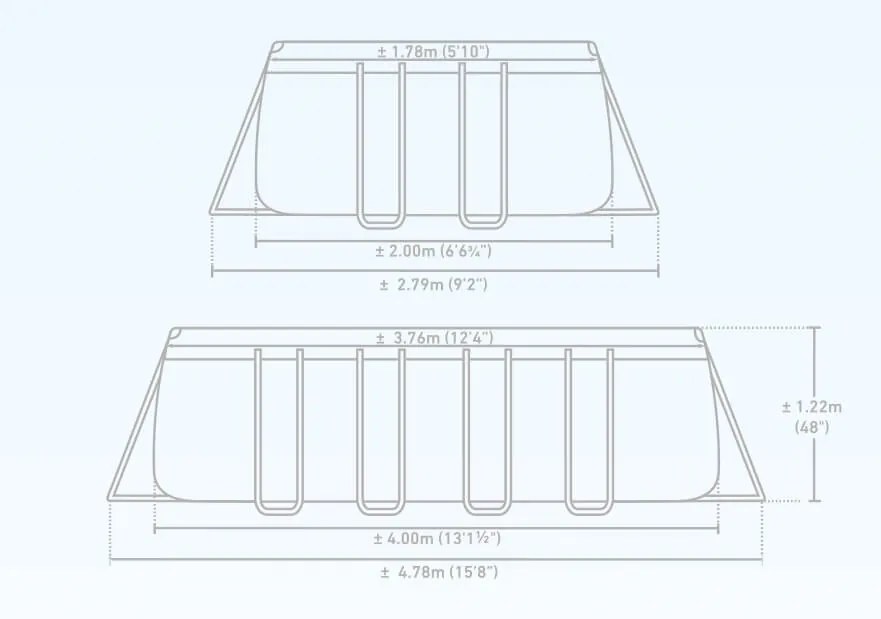 Marimex | Bazén Florida Premium 2,00x4,00x1,22 m s kartušovou filtráciou | 10340258