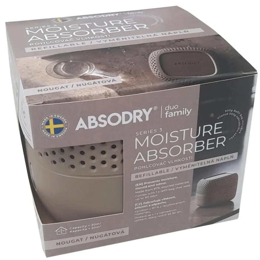 Everbrand pohlcovač vlhkosti Absodry Duo Family Bag 3-series, do 30 m3, Nougat