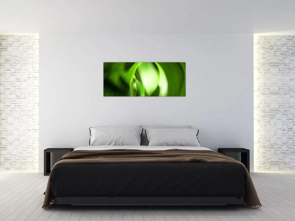 Obraz - Steblo trávy (120x50 cm)