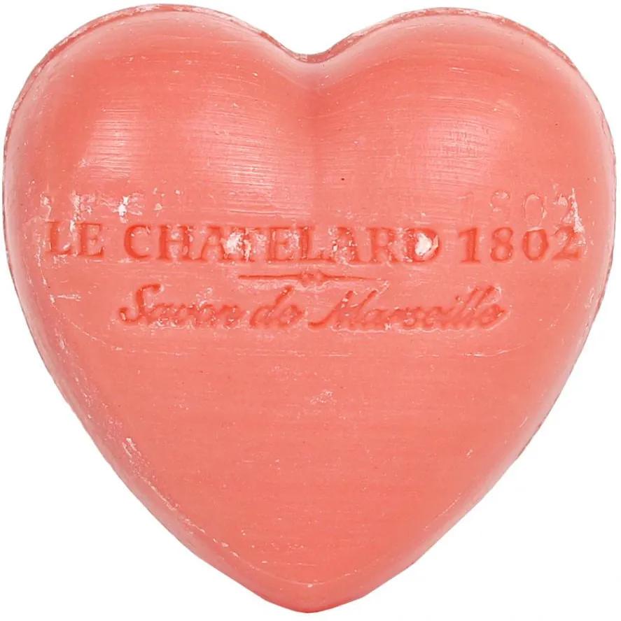 LE CHATELARD Francúzske mydlo Heart - Jazmín a ruže 25gr