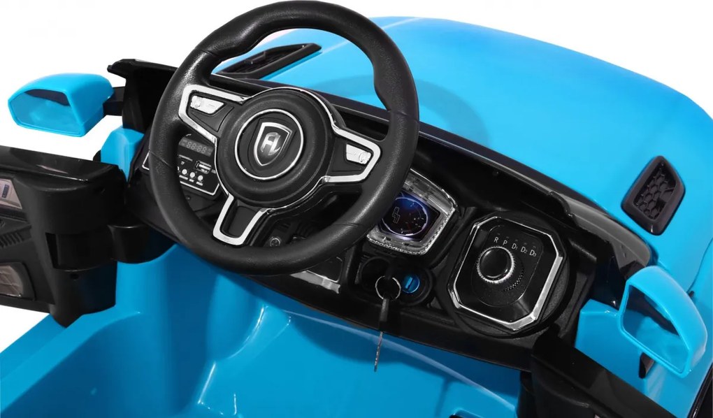 Ramiz Elektrické autíčko Rapid Racer pre deti - modré SUV + diaľkové ovládanie